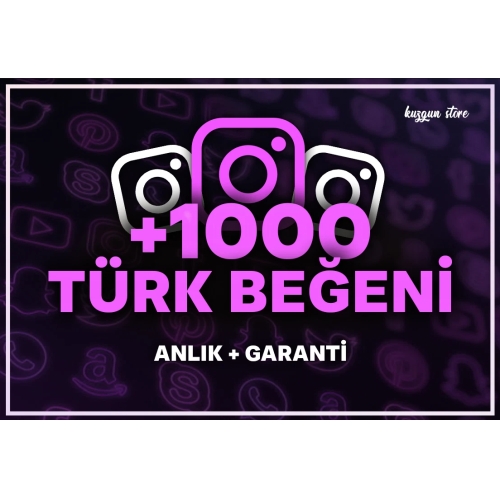  ⭐ +1000 Türk Instagram Gerçek Beğenilerdir⭐